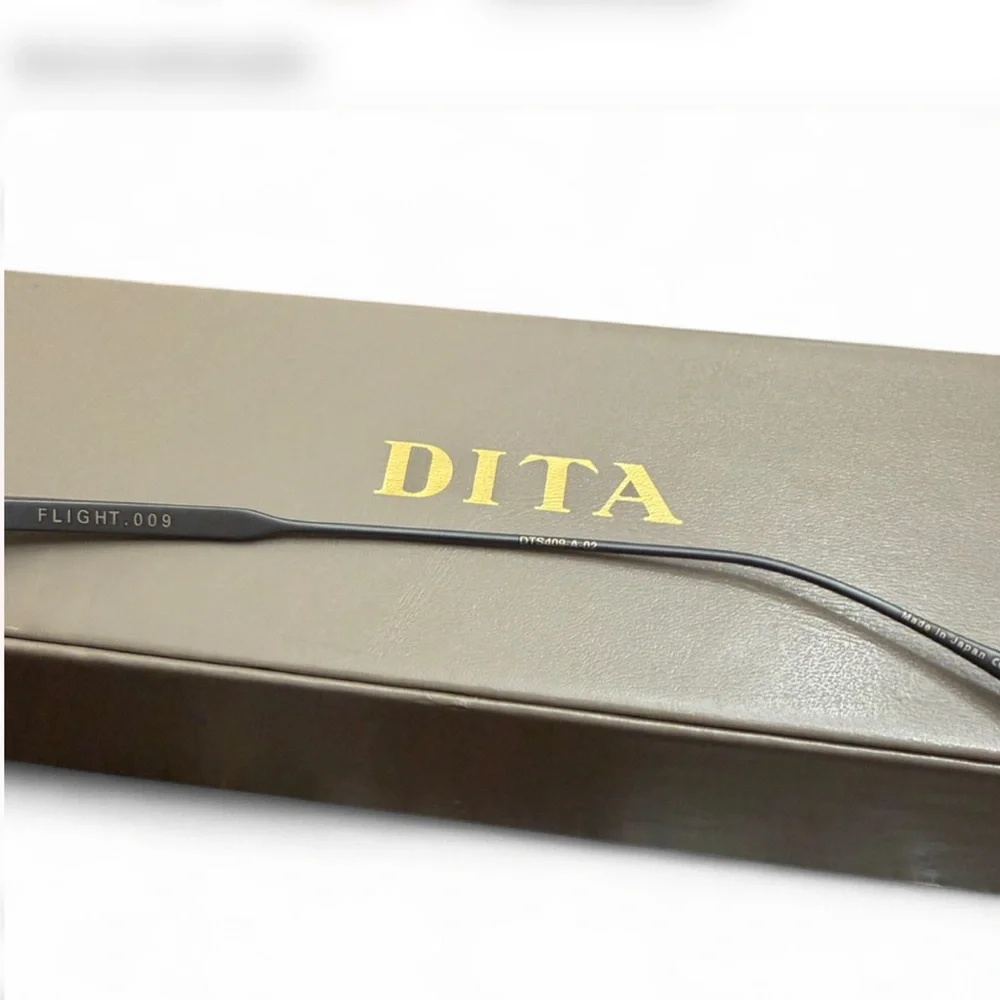 DITA Flight.009 Golden Lens Pilot Unisex Aviator Glasses (56-19-143 mm) [NWT]
